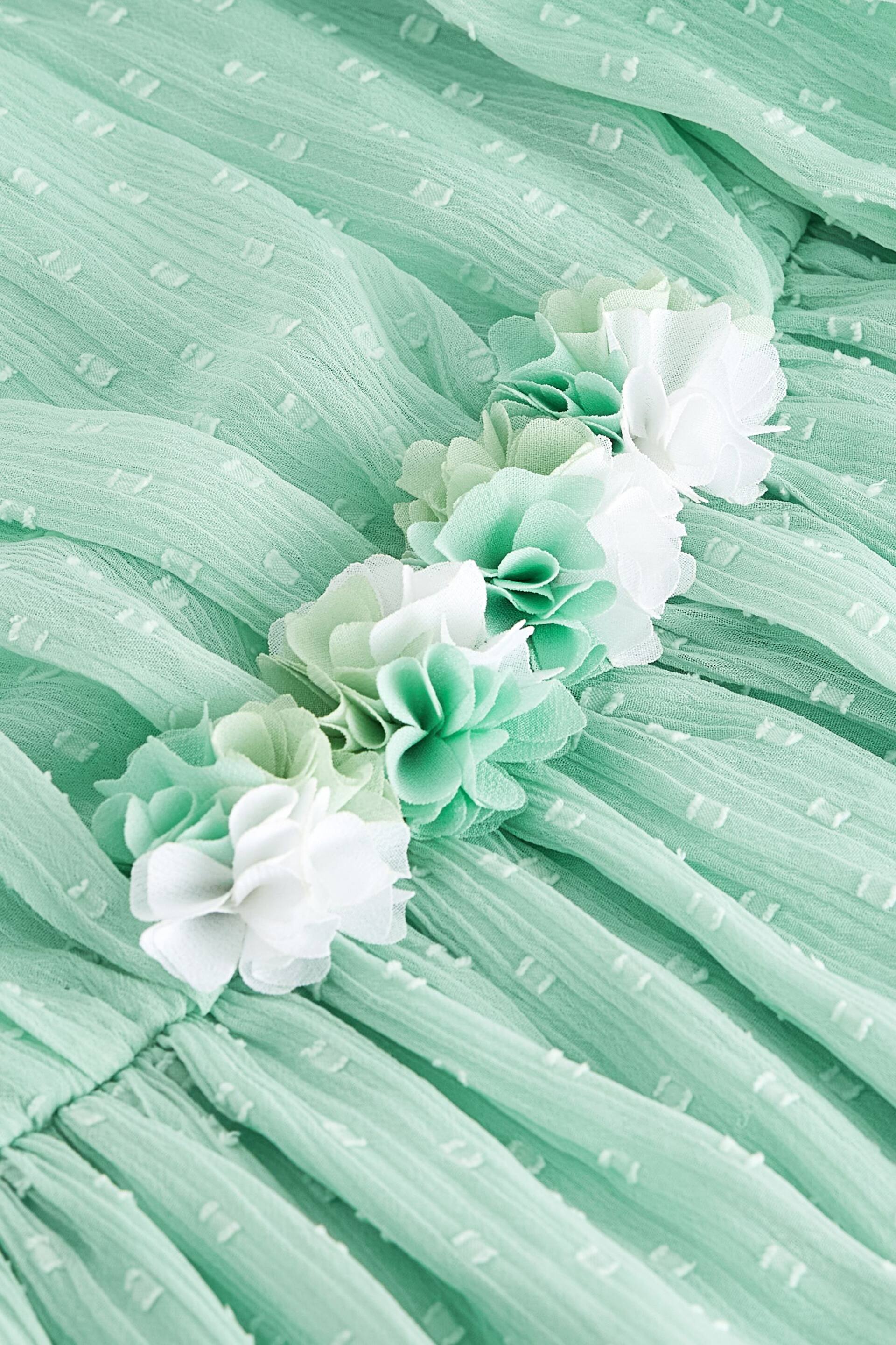 Mint Green Chiffon Corsage Dress (3-16yrs) - Image 8 of 8