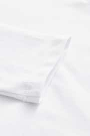 White 2 Pack Cotton Stretch Long Sleeve Pretty School Jersey Tops (3-14yrs) - Image 4 of 4