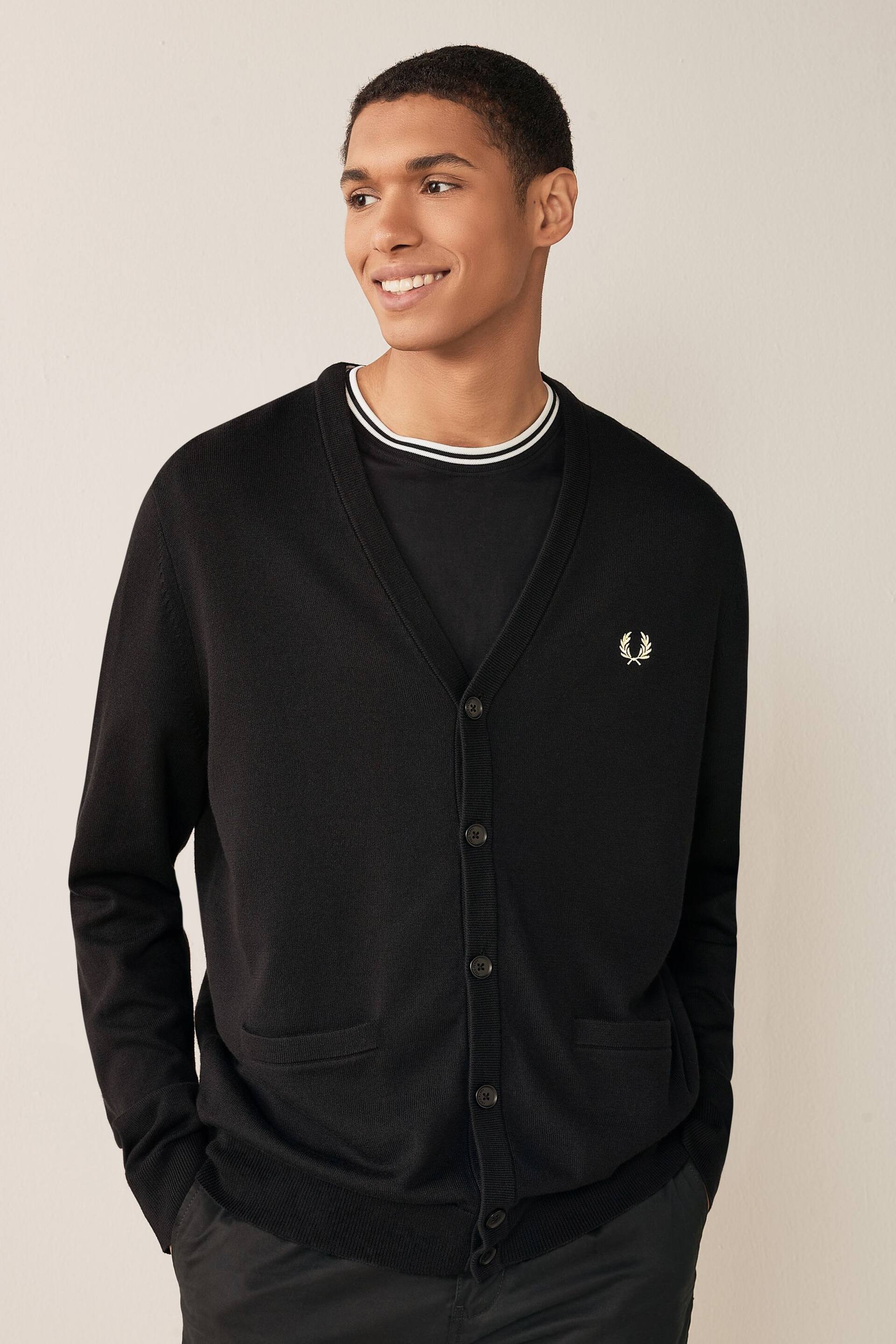 Fred Perry Classic Cardigan - Image 1 of 9