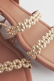 Tan Brown Regular/Wide Fit Forever Comfort® Studded Detail Sandals - Image 5 of 6