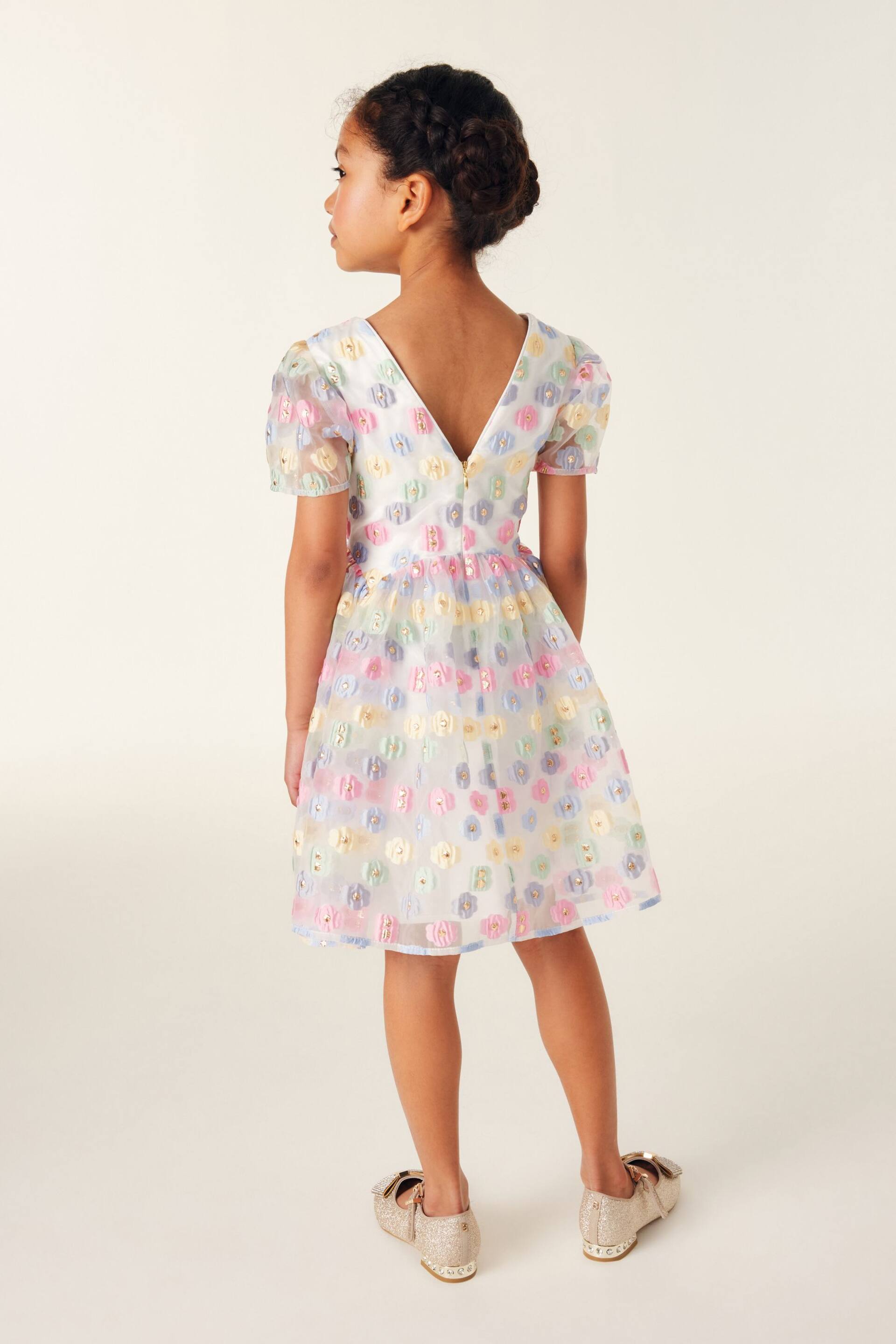 Baker by Ted Baker Multicolour Organza Dress - Image 3 of 8