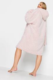 Yours Curve Pink Frost Tipped Snuggle Hoodie - Image 2 of 4