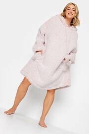 Yours Curve Pink Frost Tipped Snuggle Hoodie - Image 3 of 4