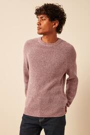 Red Regular Cosy Rib Knitted Jumper - Image 3 of 10
