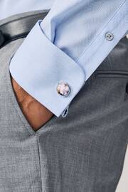Light Blue/Light Pink Floral Occasion Shirt And Tie Pack - Image 6 of 7