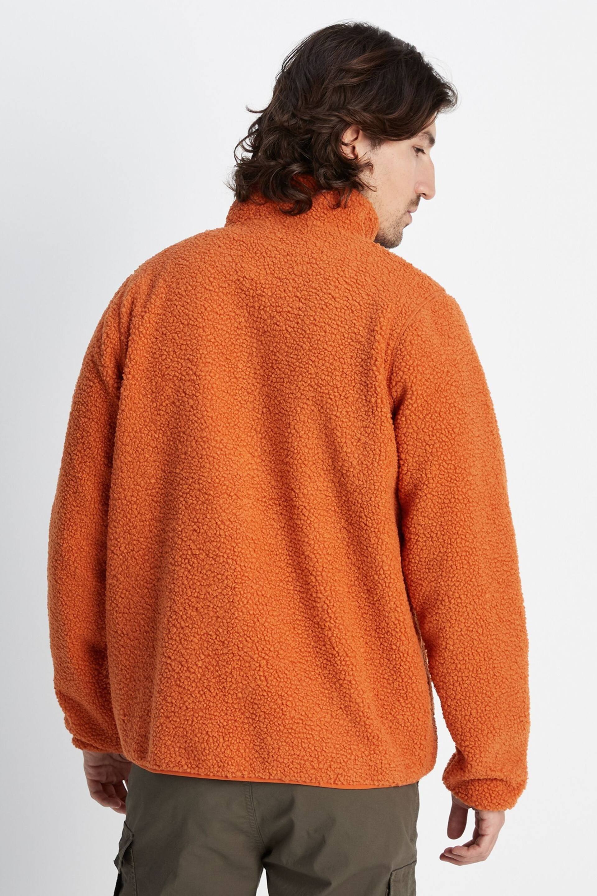 Tog 24 Orange Adams Sherpa Zip Neck Fleece - Image 3 of 9