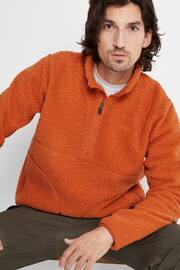 Tog 24 Orange Adams Sherpa Zip Neck Fleece - Image 6 of 9