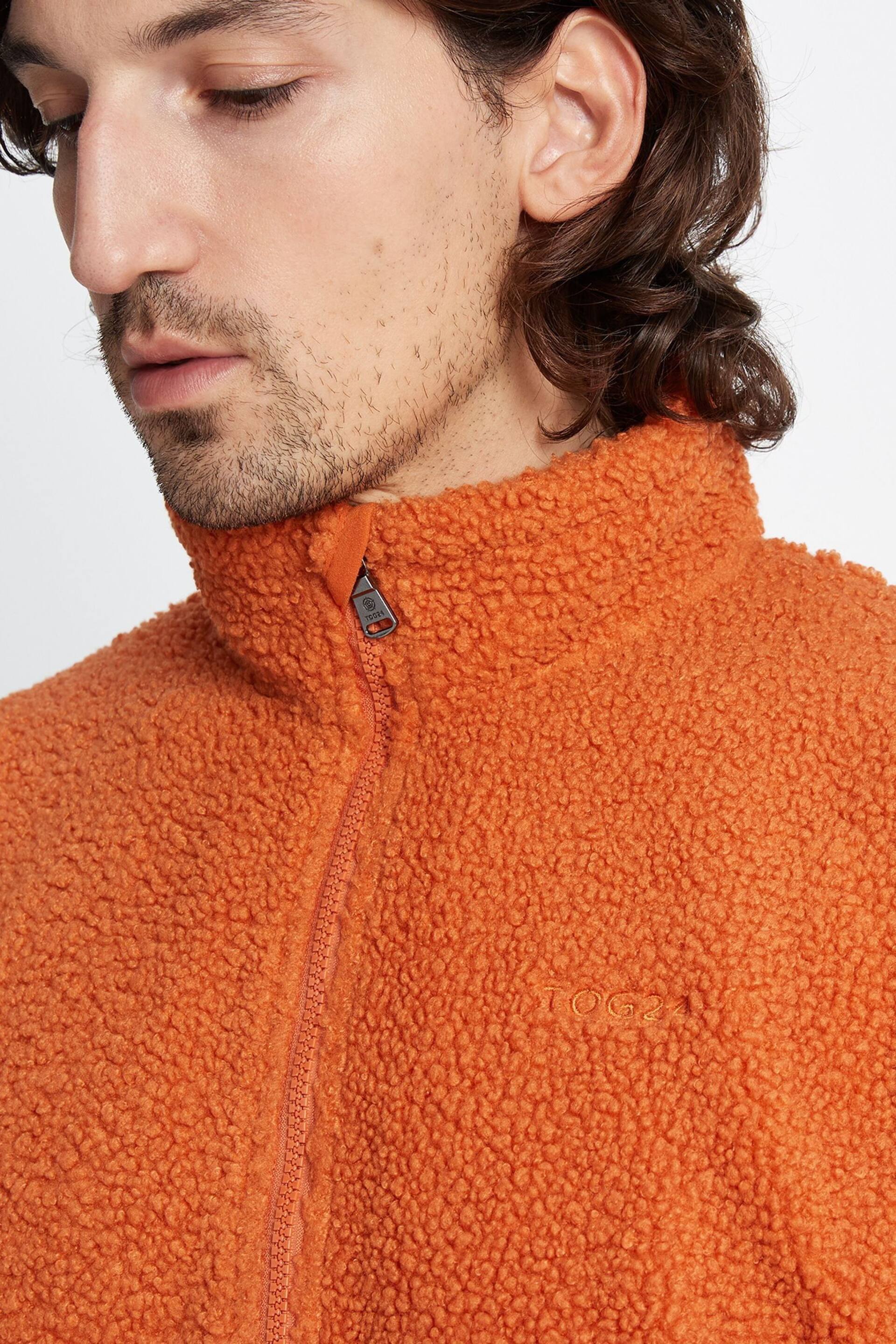 Tog 24 Orange Adams Sherpa Zip Neck Fleece - Image 7 of 9