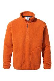 Tog 24 Orange Adams Sherpa Zip Neck Fleece - Image 9 of 9