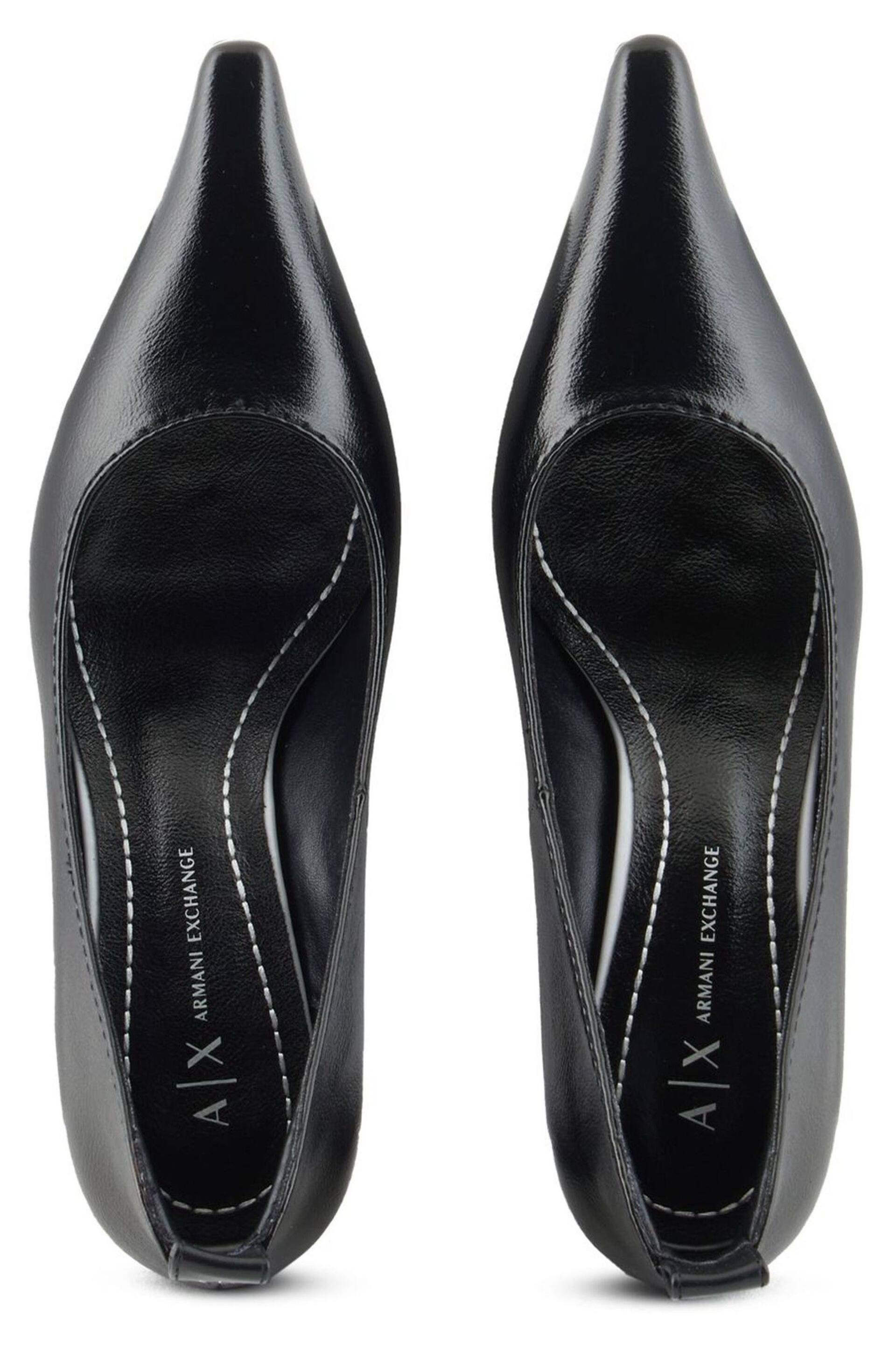 Armani Exchange Stiletto Black Shoes - Image 3 of 4