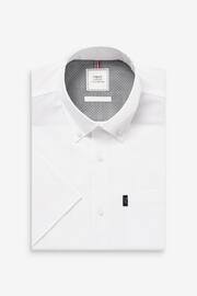 White Regular Fit Easy Iron Button Down Oxford Shirt - Image 3 of 5