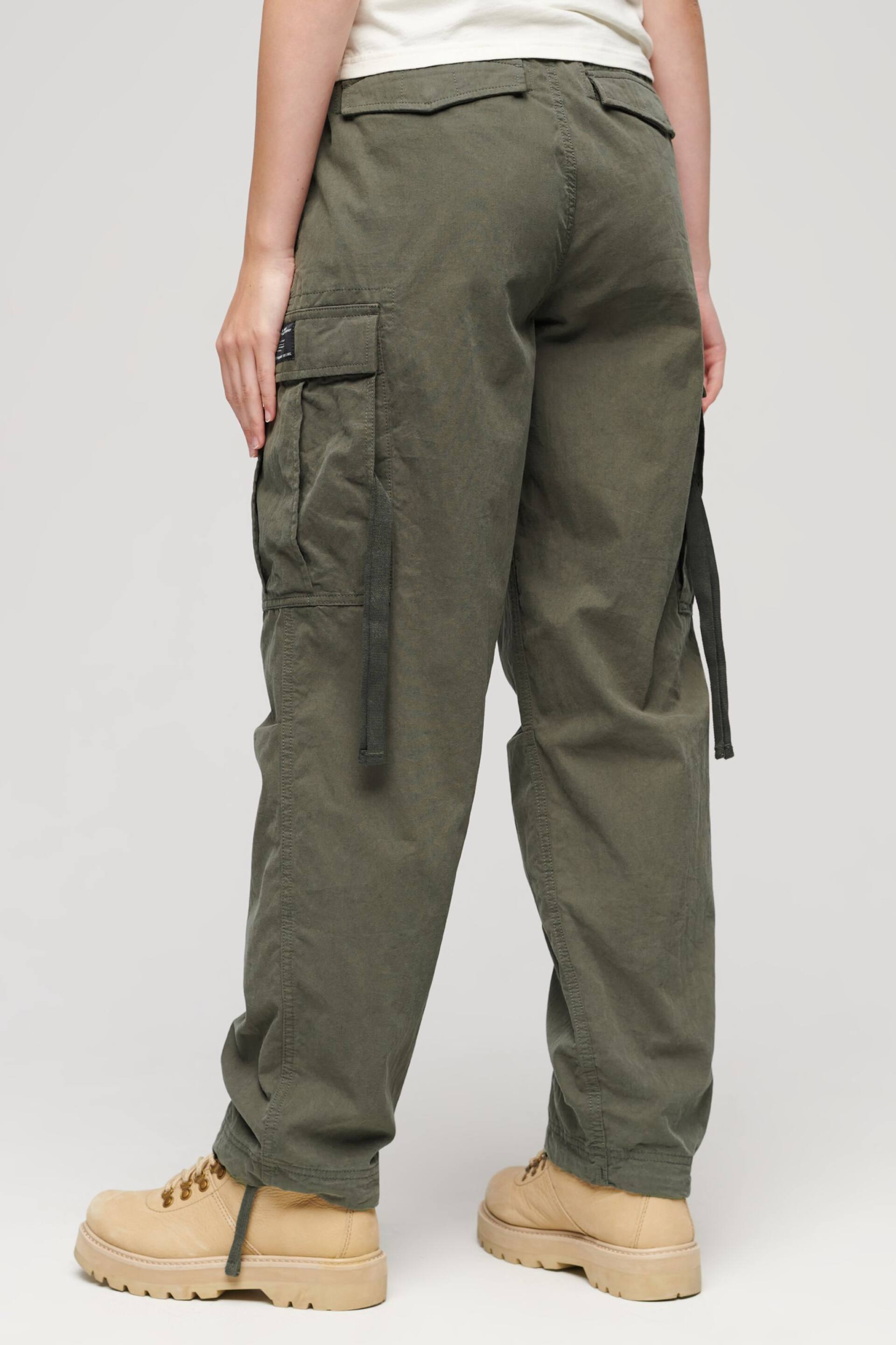 Superdry Green Parachute Grip Trousers - Image 2 of 3
