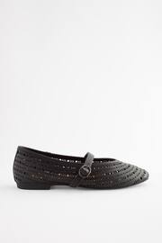 Black Forever Comfort® Lasercut Mary Jane Shoes - Image 2 of 5