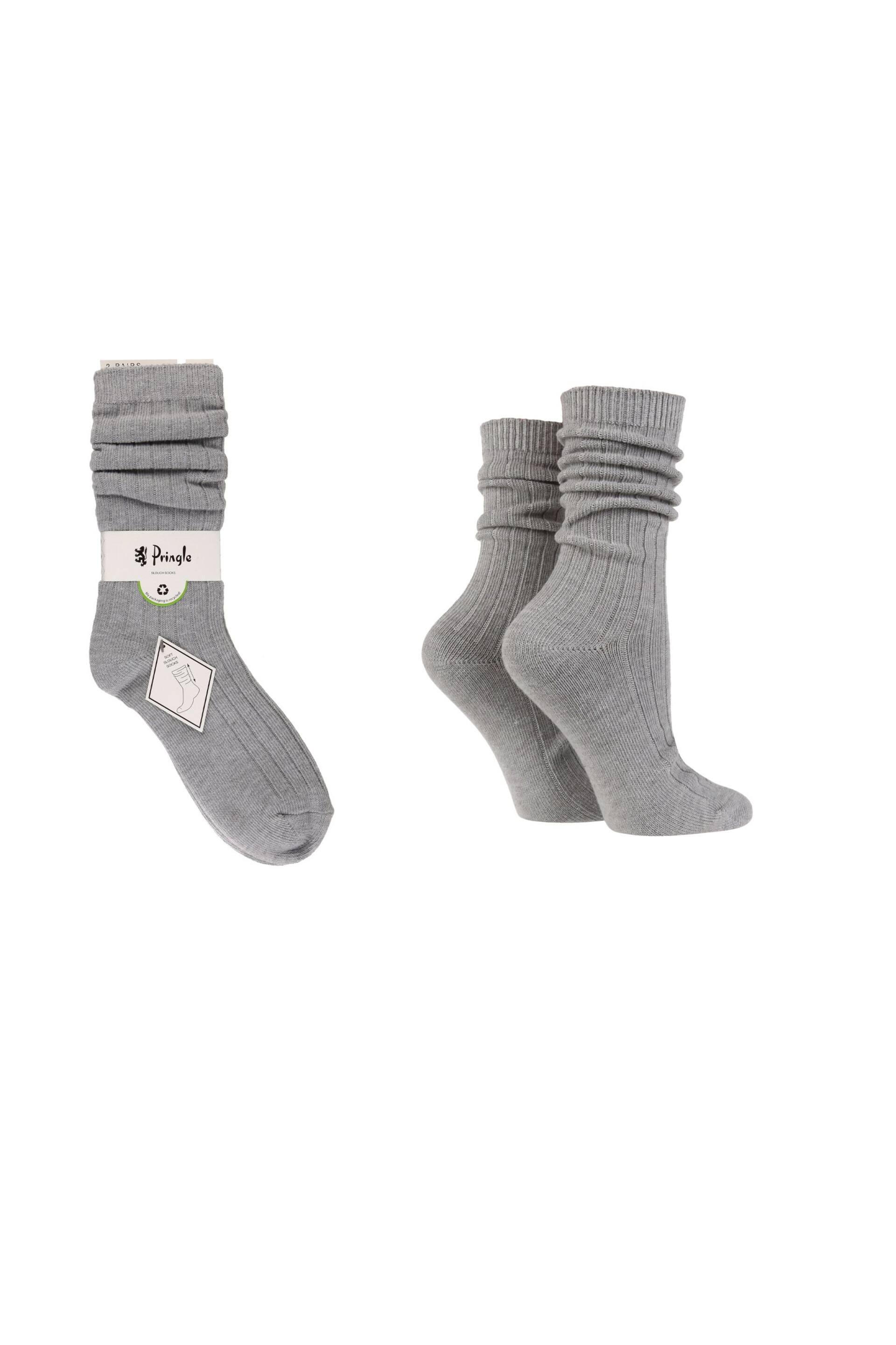 Pringle Grey Slouch Socks - Image 1 of 3