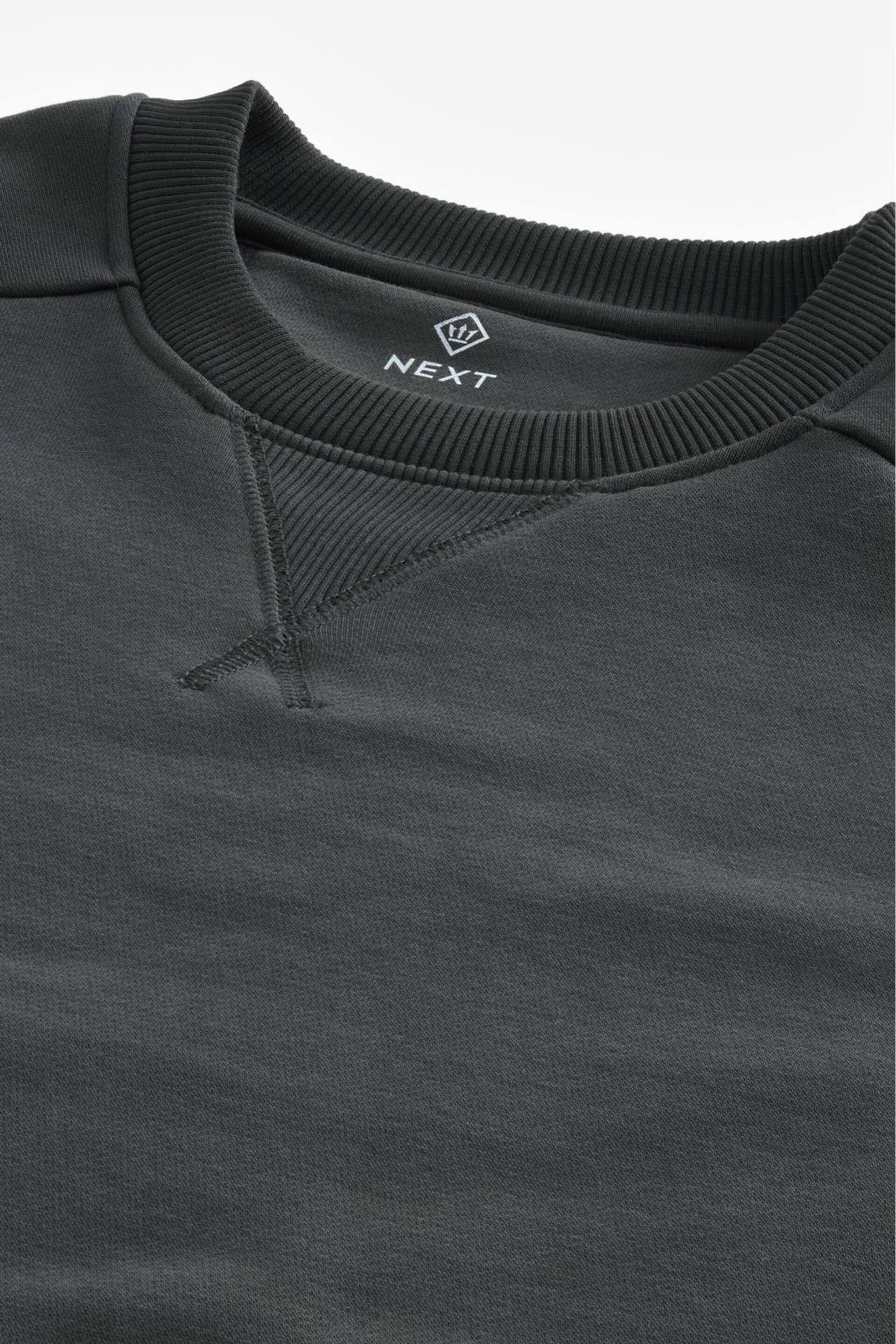 Slate Grey Utility Crew Sweatshirt - Image 9 of 9