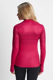 Tog 24 Pink Snowdon Thermal Zip Neck T-Shirt - Image 2 of 8