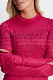 Tog 24 Pink Snowdon Thermal Zip Neck T-Shirt - Image 5 of 8