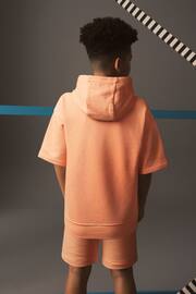 Orange Short Sleeve Hoodie and Shorts Set (3-16yrs) - Image 2 of 6
