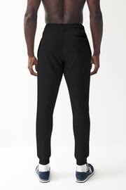 Black Skinny Fit Cotton Blend Cuffed Joggers - Image 3 of 7