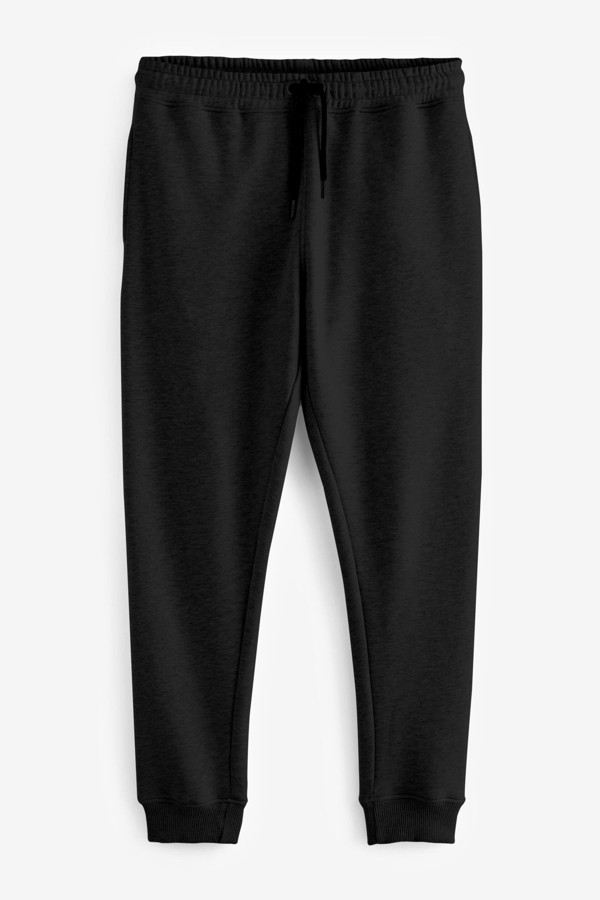 Black Skinny Fit Cotton Blend Cuffed Joggers - Image 5 of 7