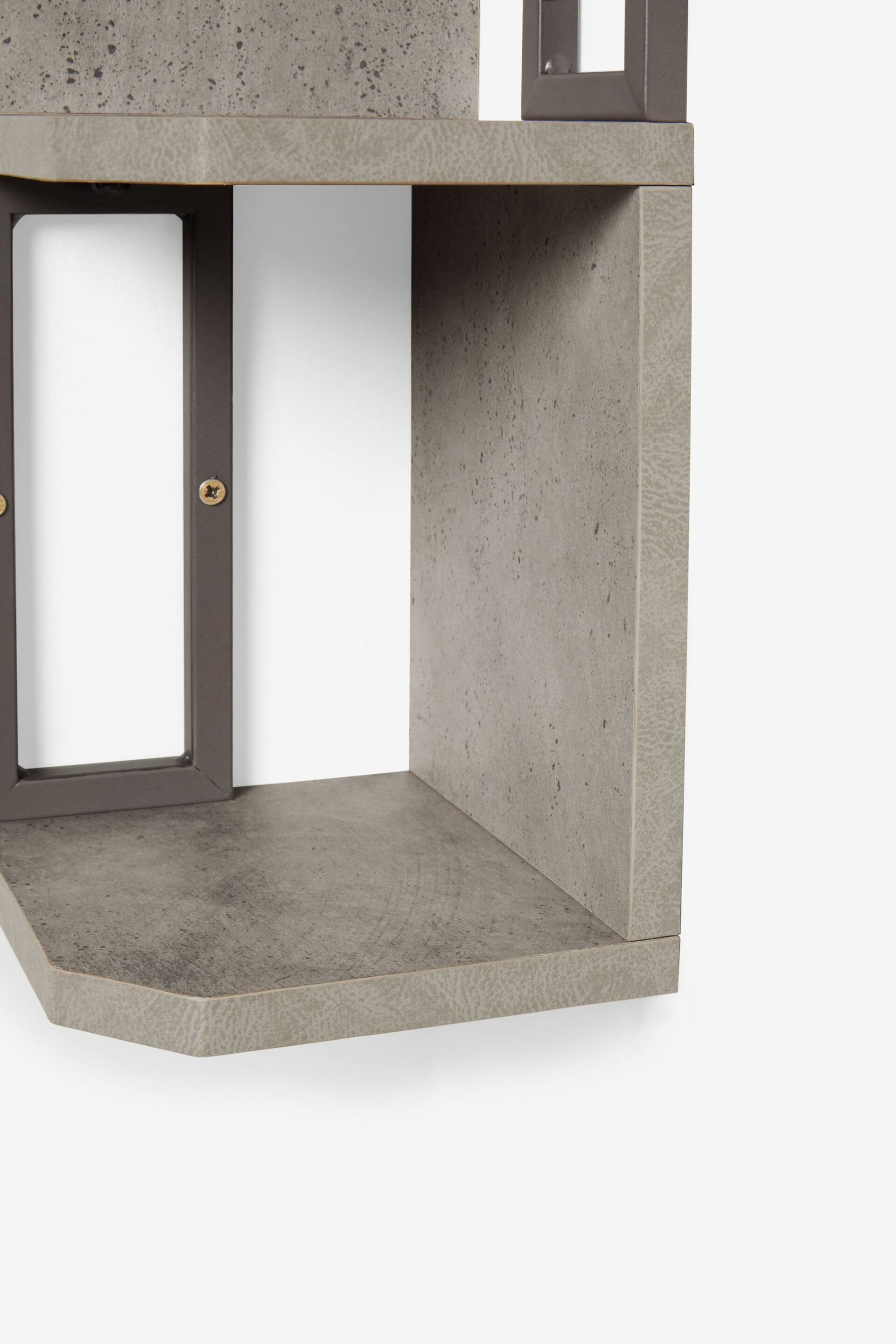 Grey Concrete Corner Shelves - Image 3 of 3