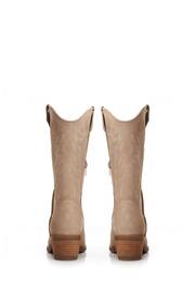 Moda in Pelle Fanntine Mid Leg Pointed Western Nude Boots - Image 3 of 4