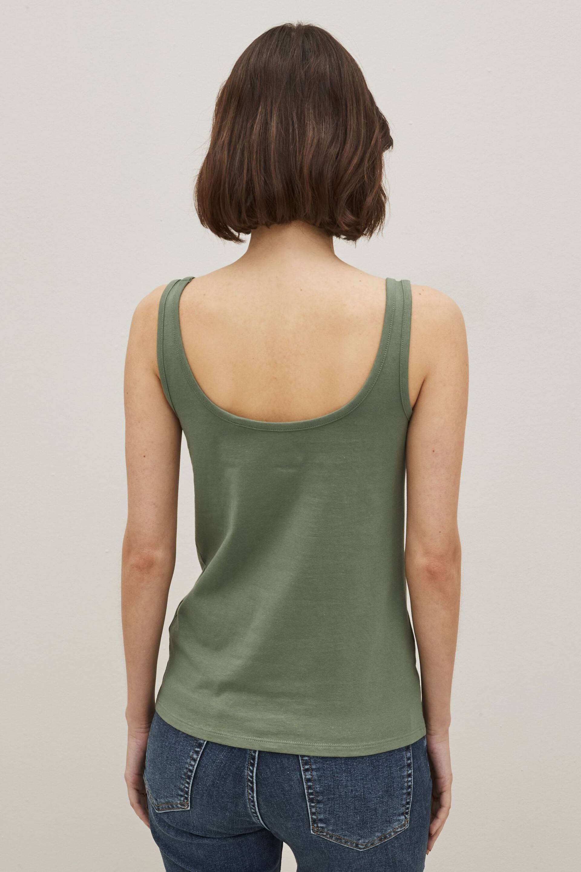 Green Khaki Thick Strap Vest - Image 2 of 4
