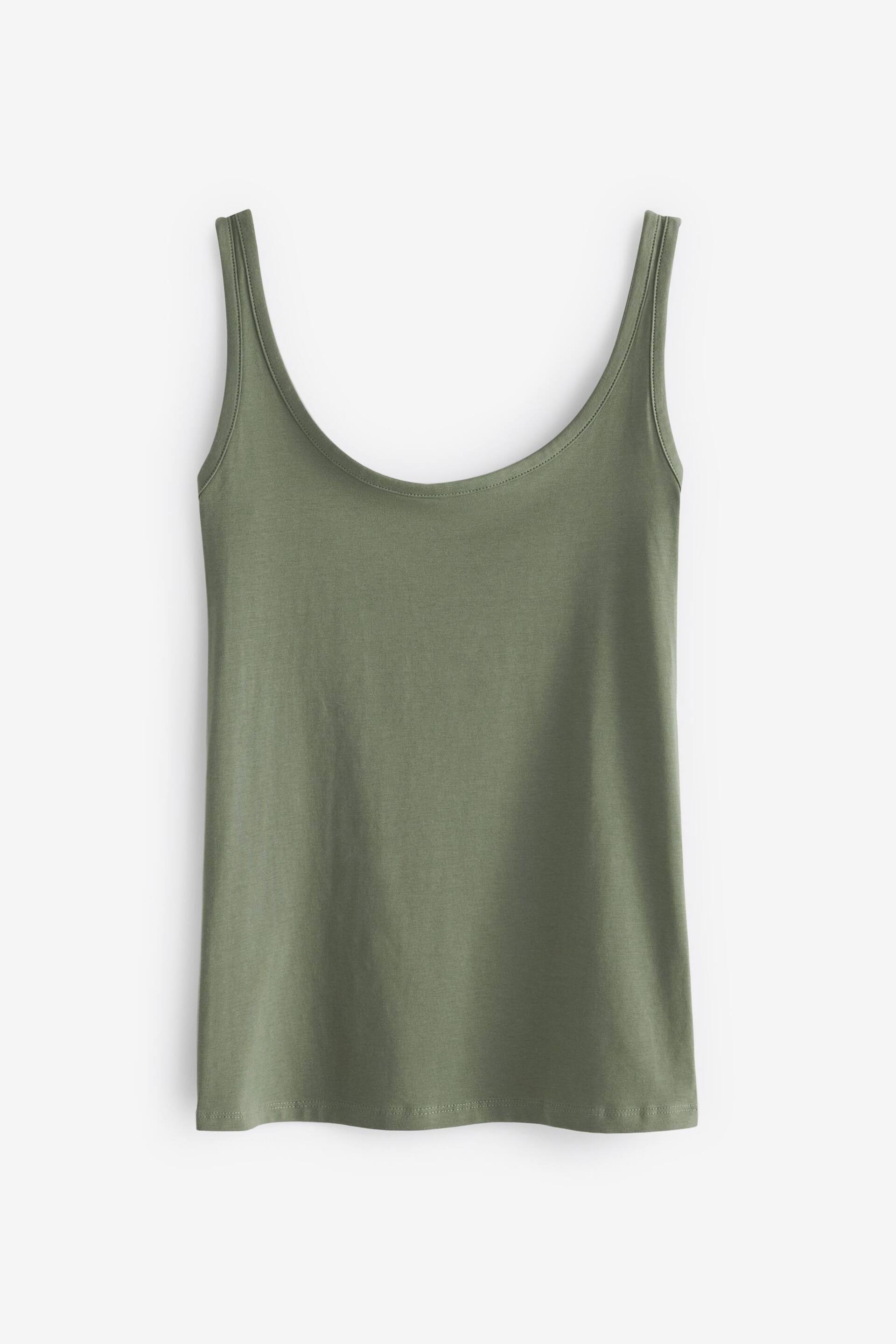 Green Khaki Thick Strap Vest - Image 4 of 4