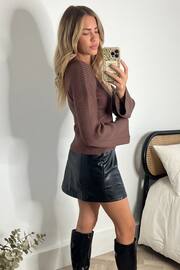 Style Cheat Brown Kallie Knitted Jumper - Image 2 of 4