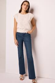 Inky Blue Wash Bootcut Jeans - Image 1 of 6