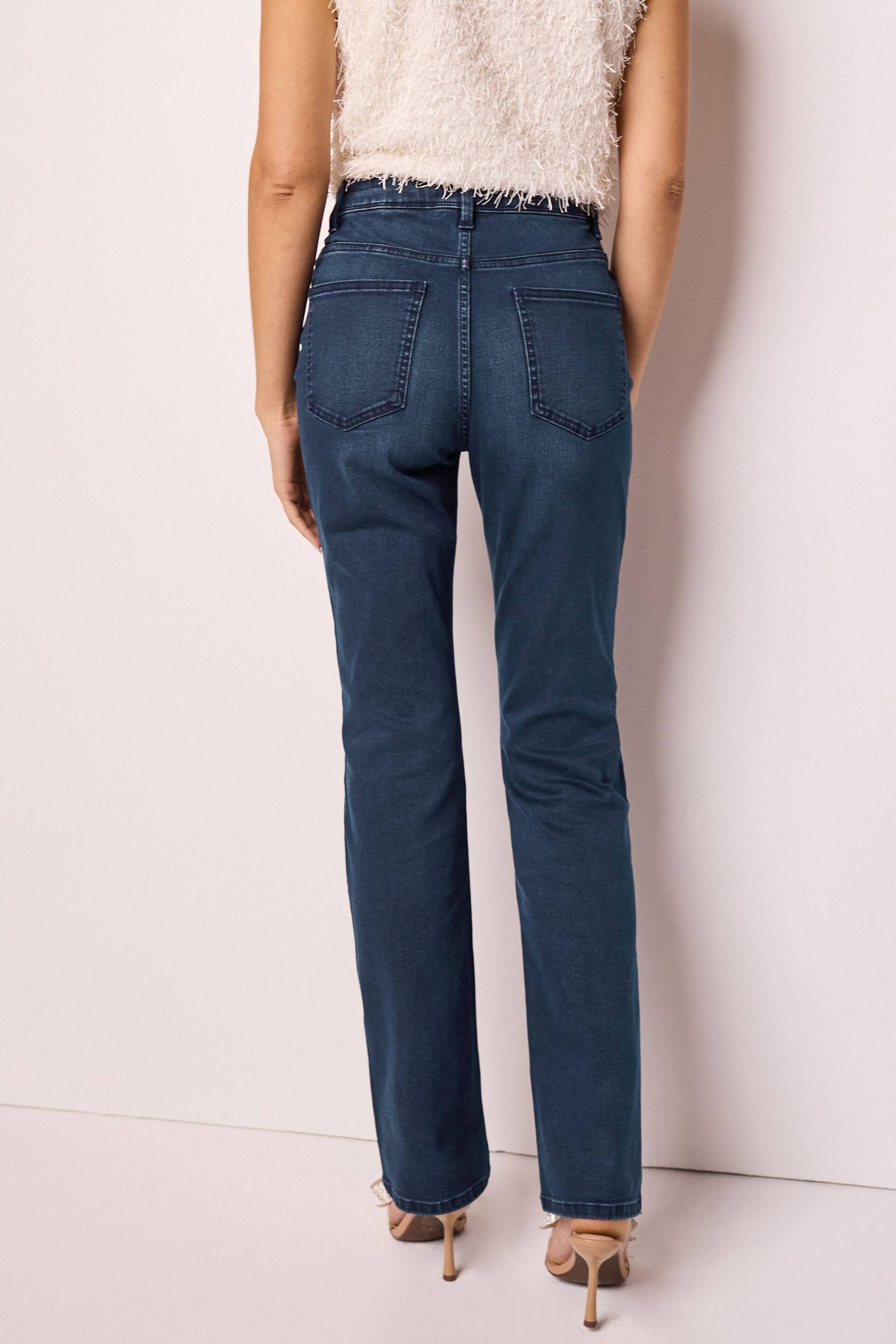 Inky Blue Wash Bootcut Jeans - Image 3 of 6