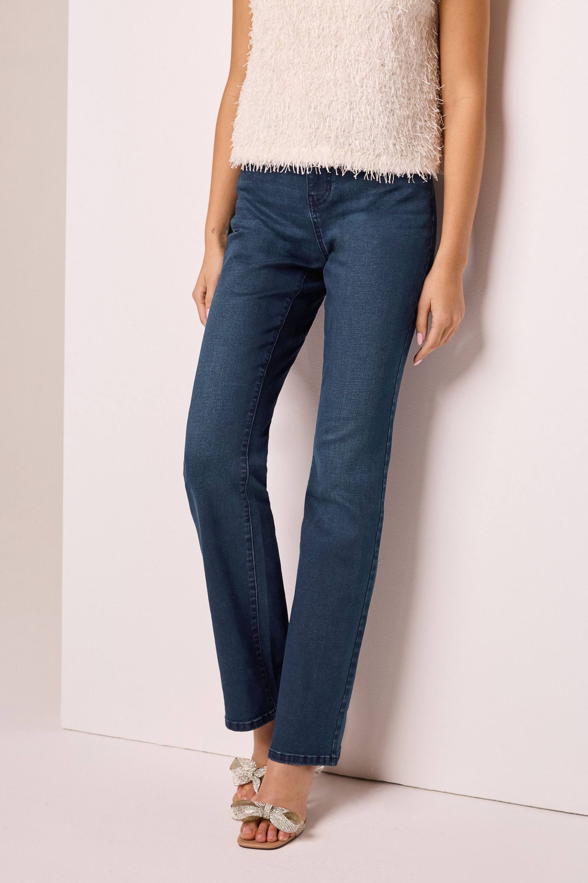 Inky Blue Wash Bootcut Jeans - Image 4 of 6