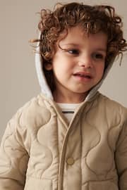 Neutral Quilted Jacket (3mths-7yrs) - Image 4 of 10