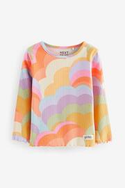 Orange Ribbed Long Sleeve Tops 5 Pack (3mths-7yrs) - Image 3 of 8