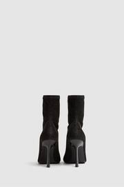 Reiss Black Jess Metallic Sock Boots - Image 4 of 5