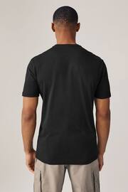 Armani Exchange Circle Logo Black T-Shirt - Image 2 of 4