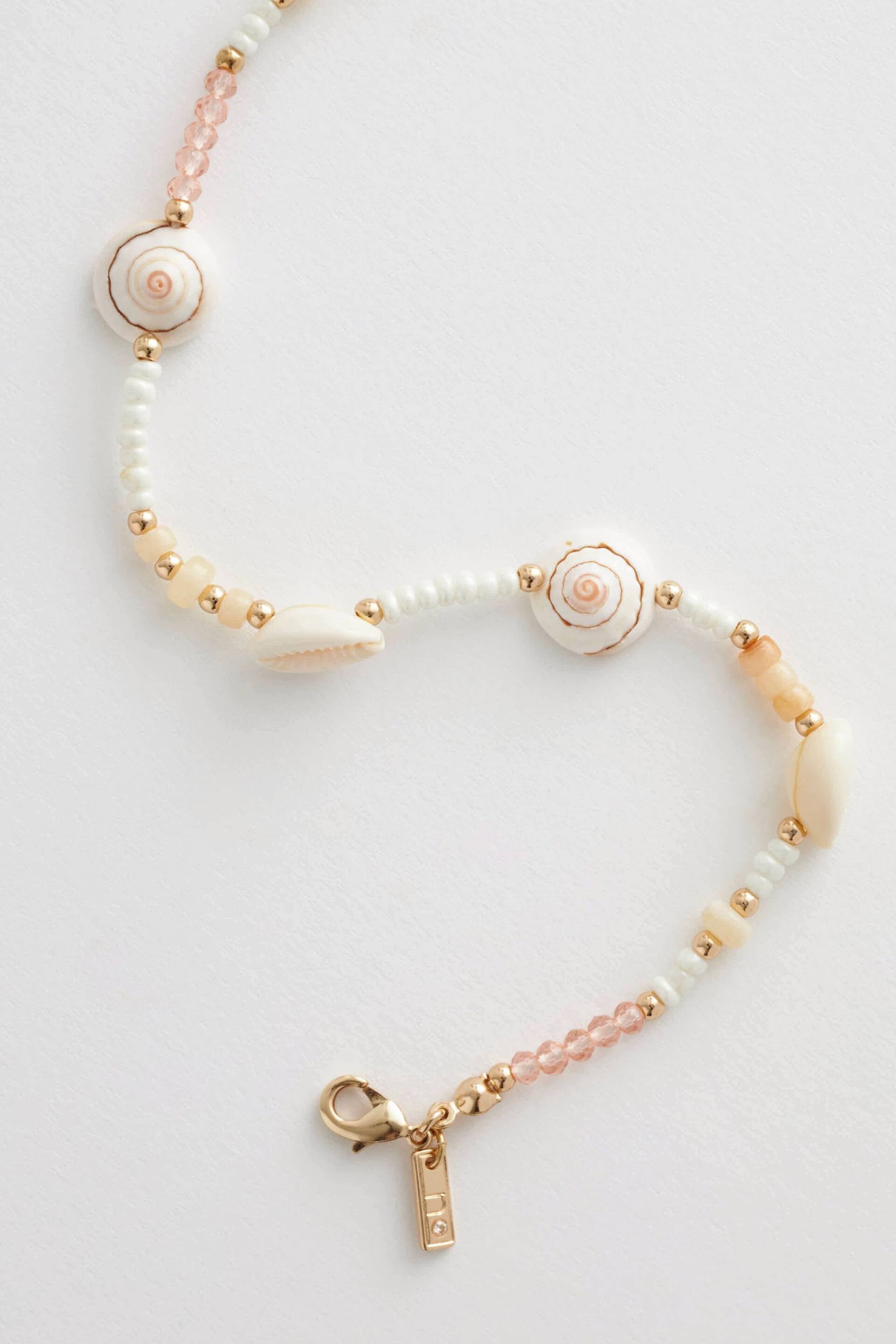 White Real Shell Anklet - Image 3 of 3