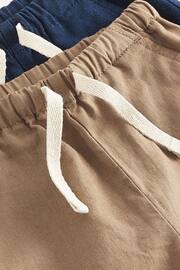Navy/Tan 2 Pack Linen Blend Pull On Trousers (3mths-7yrs) - Image 5 of 5