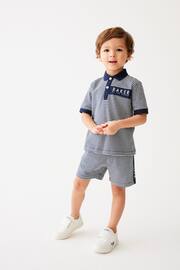 Baker by Ted Baker Textured Polo Shirt and Short Set - Image 1 of 10