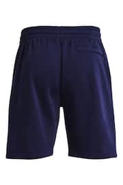 Under Armour Navy Blue/White Rival Fleece Shorts - Image 6 of 6