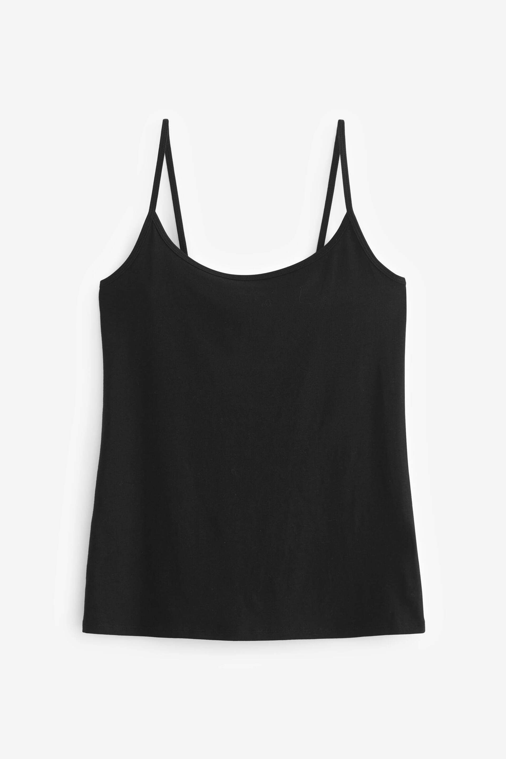 Black/Neutral 2 Pack Thin Strap Vest - Image 7 of 7