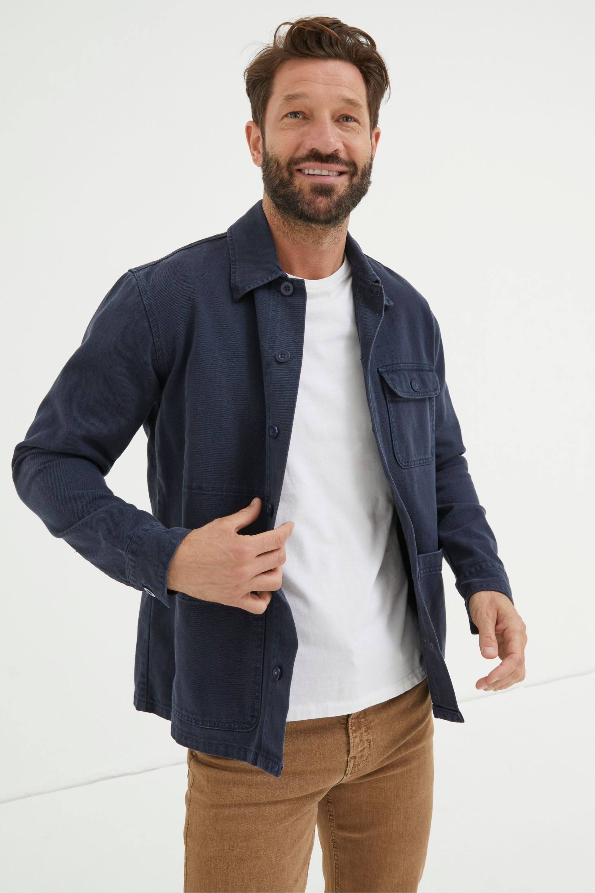 FatFace Blue Worker Jacket - Image 1 of 5