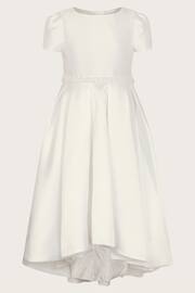 Monsoon White Pearl Belt Henrietta Flower Girl Dress - Image 1 of 3