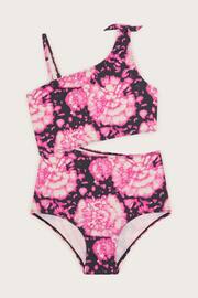 Monsoon Pink Tie Dye Cut-Out Swimsuit - Image 1 of 3