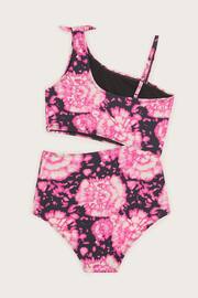 Monsoon Pink Tie Dye Cut-Out Swimsuit - Image 2 of 3