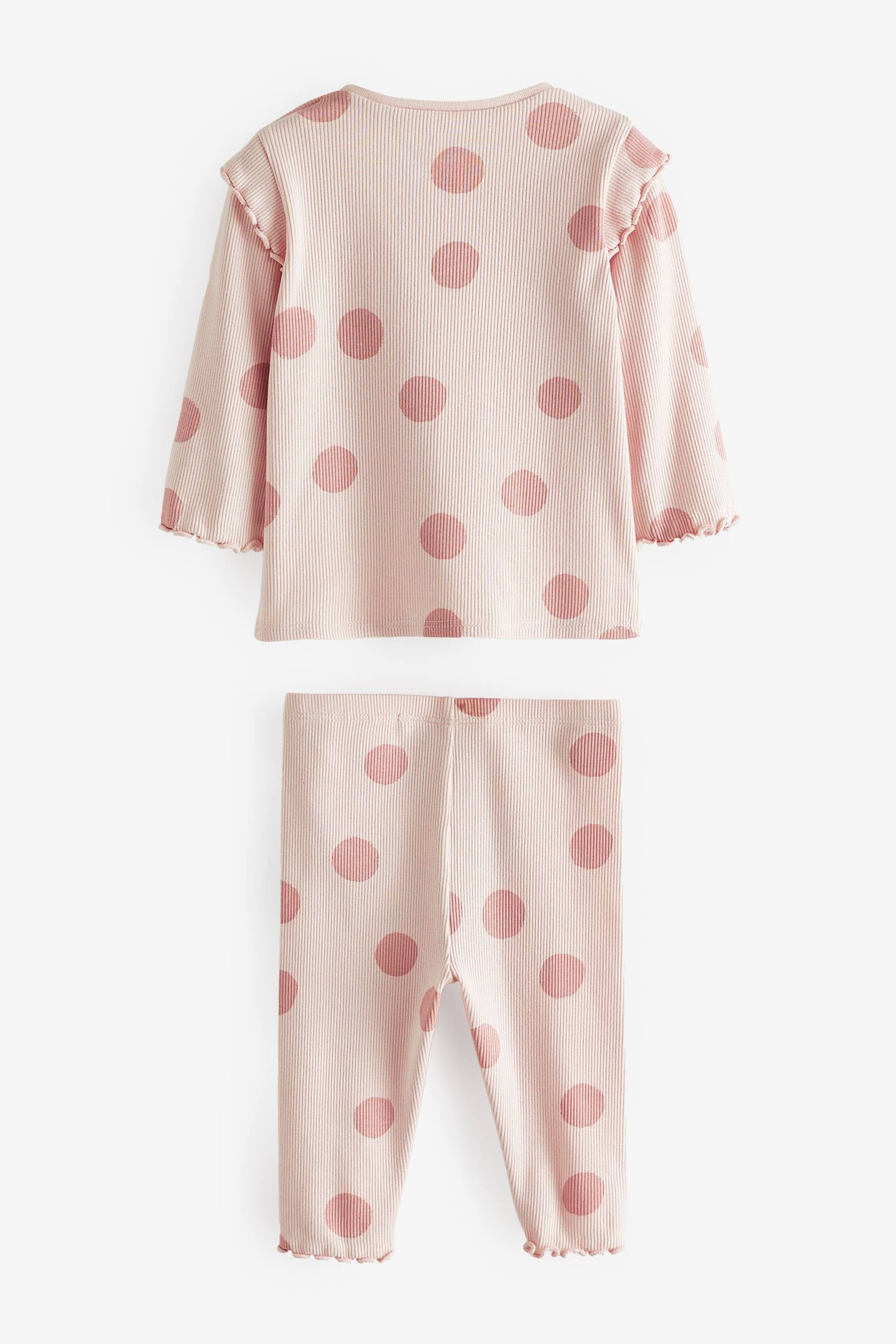 Pink Spot Baby Top And Leggings Set - Image 5 of 6