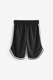 Black Mesh Basketball Style Shorts (3-16yrs) - Image 2 of 3