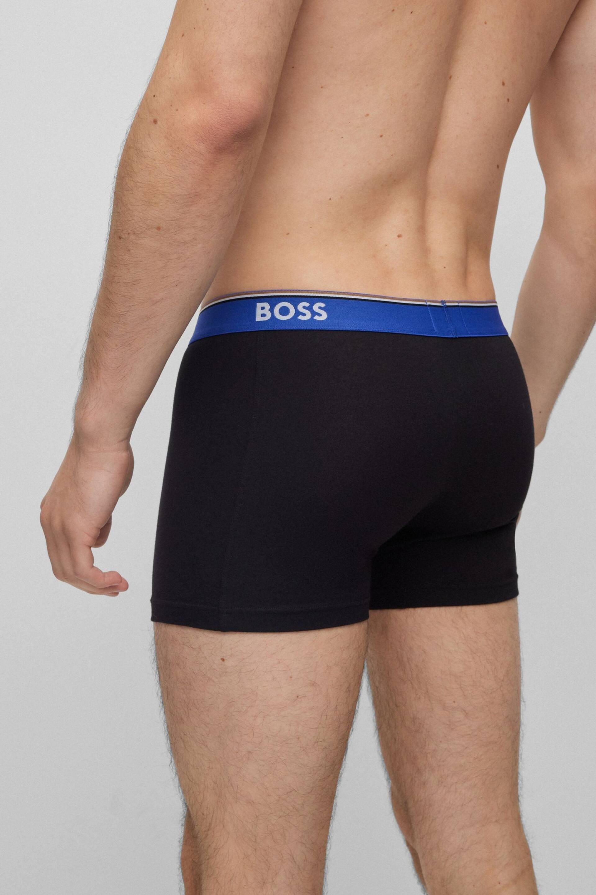 BOSS Black Chrome Power Briefs 3 Pack - Image 7 of 7