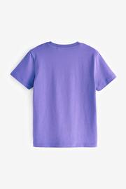 Purple Cotton Short Sleeve T-Shirt (3-16yrs) - Image 2 of 3