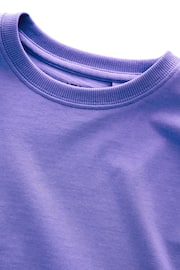 Purple Cotton Short Sleeve T-Shirt (3-16yrs) - Image 3 of 3